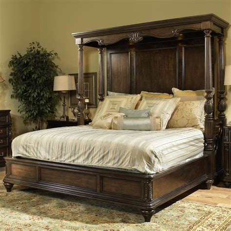 Old world panel customizable bedroom set if you love the vintage style, you will probably totally enjoy this bedroom set features a queen bed, night stand and a stand. Chateau Marmont King Canopy Bed by Fairmont Designs ...