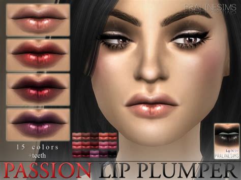 The Sims Resource Passion Lip Plumper N29 Teeth By Pralinesims