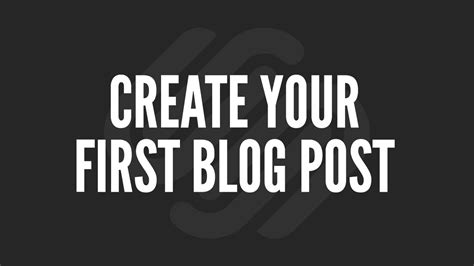 Squarespace Tutorial Create Your First Blog Post YouTube