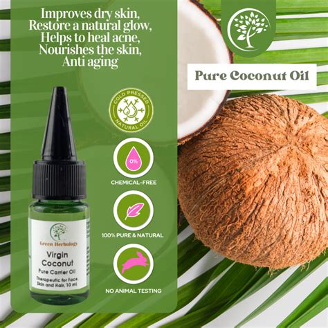 Virgin Coconut Oil 10ml Green Herbology