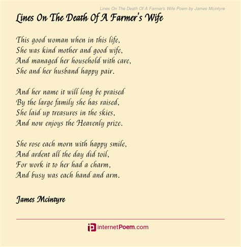 Funeral Poems For Farmers