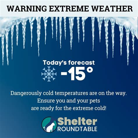 Warning Extreme Cold Weather Shelter Roundtable