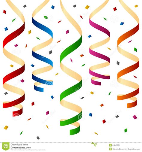 Download from thousands of premium streamers illustrations and clipart images by megapixl. Party Streamers And Confetti Cartoon Vector ...