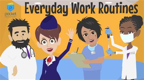 Jobs And Occupations Everyday Work Routines Youtube