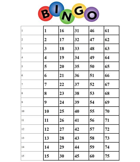 15 Line Bingo Etsy Canada