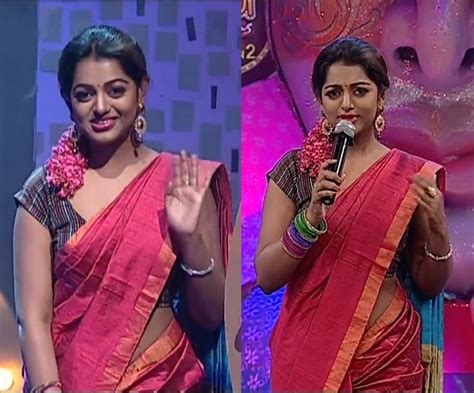 Shafna latest hot navel photos in saree. TV anchor Meera Anil latest photos in Transparent saree ...