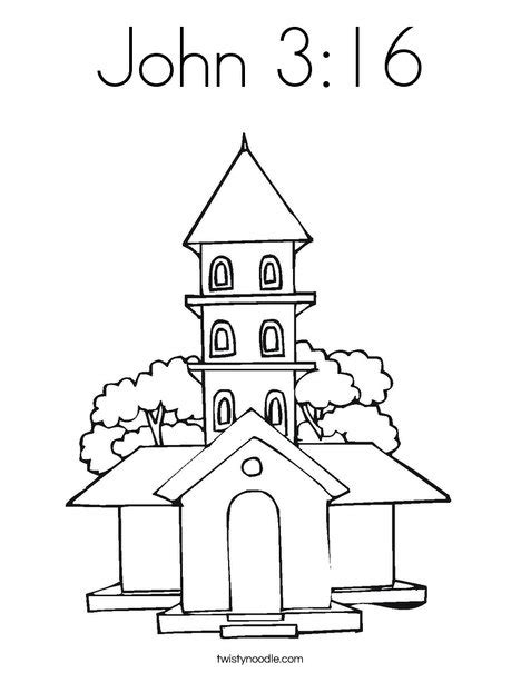 January 28, 2010 by terry delaney. John 3:16 Coloring Page - Twisty Noodle