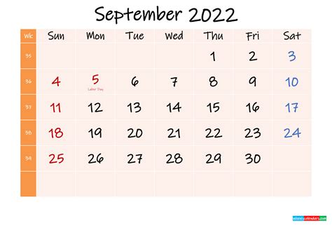 2022 Weekly Calendar Printable Printable Calendar 2023