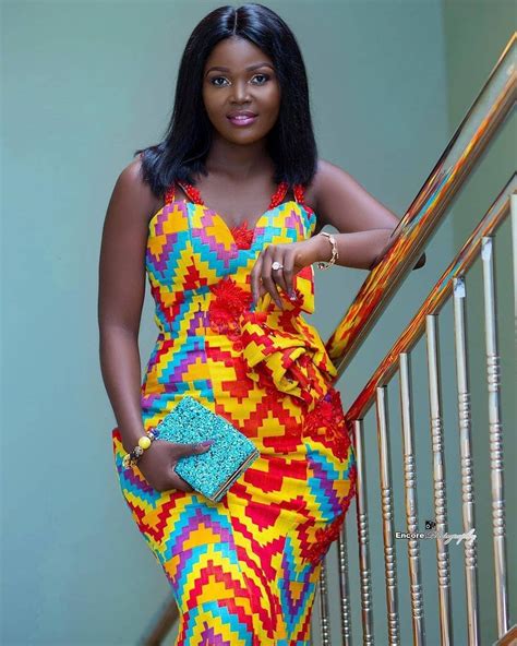 Ghanaian Kente Bridal Ideas For Traditional African Weddings Mammypi African Print Dress