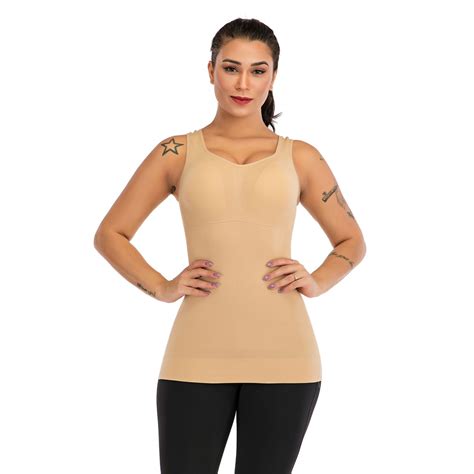 Women Body Shaper Slimming Vest Corset Bra Cami Tank Top Shapewear M L