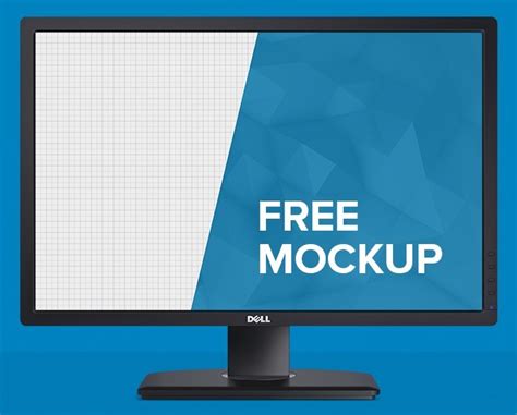 Free Dell Monitor Mockup Psd Titanui
