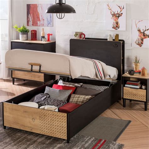 Storage Bed Sleek And Stylish Single Beds For Teen Boys Room