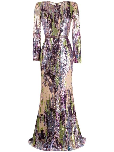 Elie Saab Embroidered Tulle Gown Farfetch