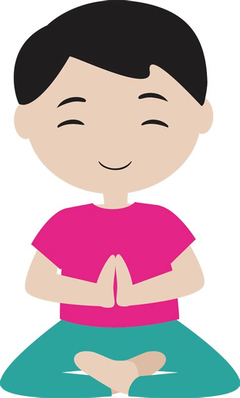 Meditation And Yoga For Kids Yoga Enfant Clipart Png Download