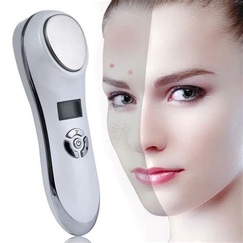 Portable Ultrasonic Hot Cold Therapy Sonic Vibrating Facial Skin Care