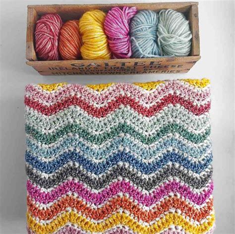 Easy Ripple Crochet Blanket Sunny Ripple Annie Design Crochet
