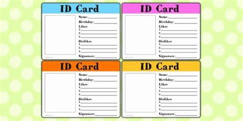 Free Child Id Card Template Inspirational New Starter Id