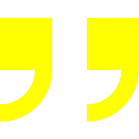 Yellow Double Quote Serif Right Icon Free Yellow Quote Icons