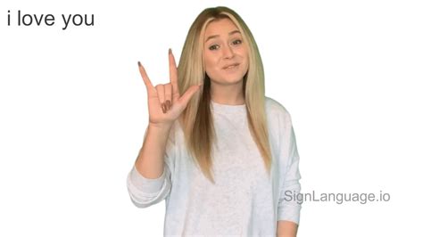 I Love You In Asl Example 2 American Sign Language
