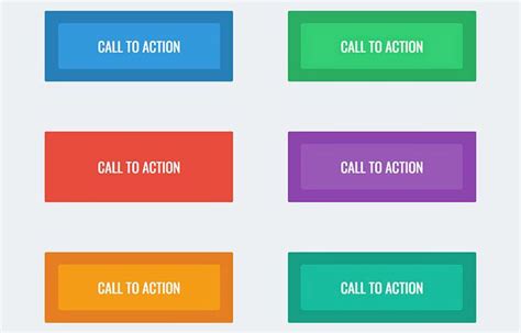 Four Different Colored Buttons With The Words Call To Action Call To
