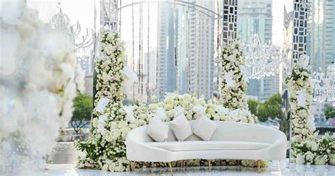 An Afghani All White Wedding in Dubai | Arabia Weddings
