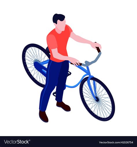 Bicycle Isometric Icon Royalty Free Vector Image