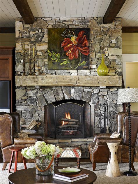Rustic Stone Fireplace Mantels Fireplace Guide By Linda