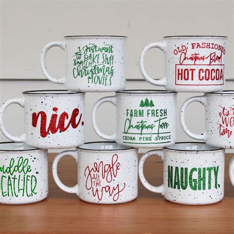 Glitter Christmas Mugs 13 Designs Christmas Mugs Mugs Diy