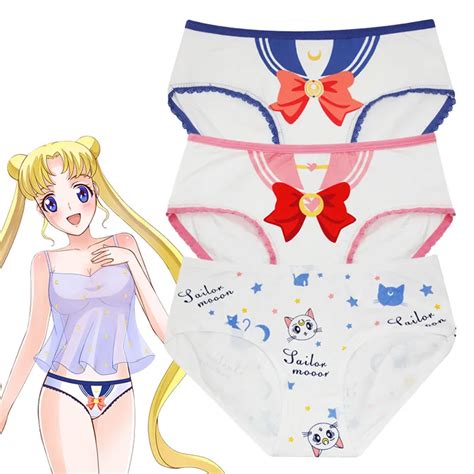 Japan Anime Sailor Moon Tsukino Usagi Cosplay Intimate Briefs Chibiusa Panties Lolita Women
