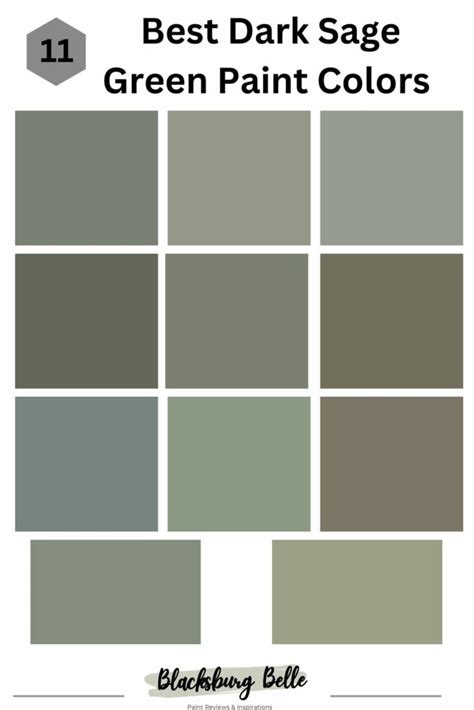 11 Best Dark Sage Green Paint Colors For Interiors And Exteriors