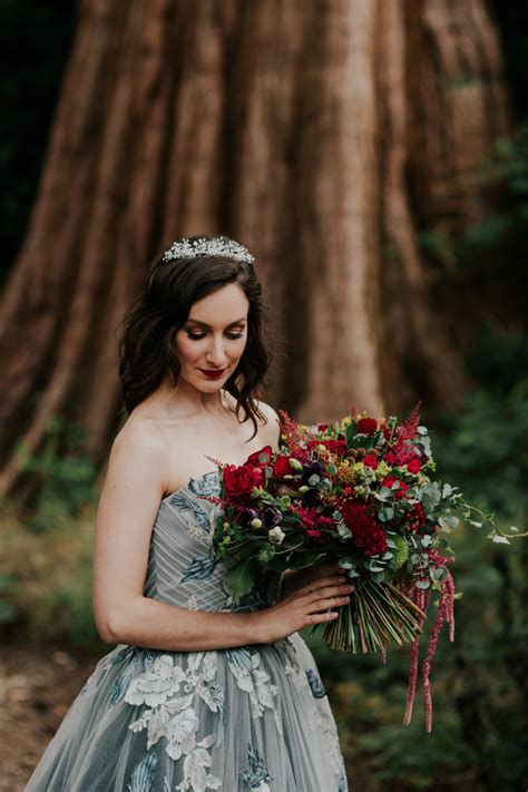 Dark And Decadent Snow White Wedding Inspiration Whimsical Wonderland