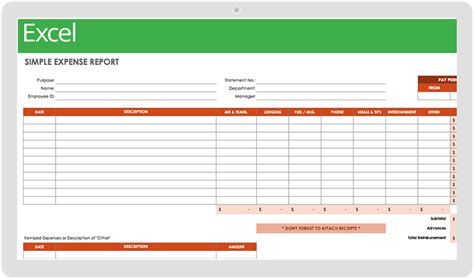 Report Template Excel Denah