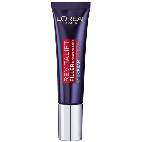 L Oreal Paris Revitalift Filler Eye Cream For Face Moisturizer With Hyaluronic Acid Fragrance