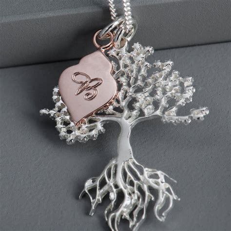 Personalised Sterling Silver Tree Of Life Necklace By EVY Designs | notonthehighstreet.com