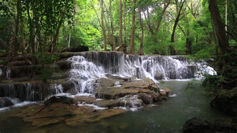 Stock Video Clip Of Paradise Waterfall Beautiful Huay Mae Kamin