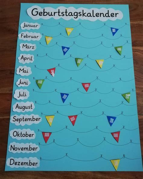 Grundschullehrerin 📚🤓 on Instagram: “Mein Geburtstagskalender in der