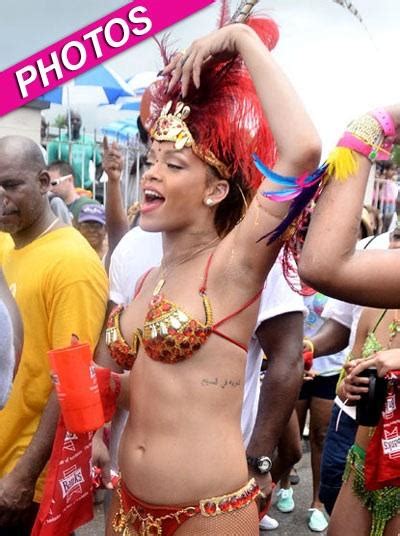 Rihanna Bares Bod In Barbados For Kadooment Day Parade