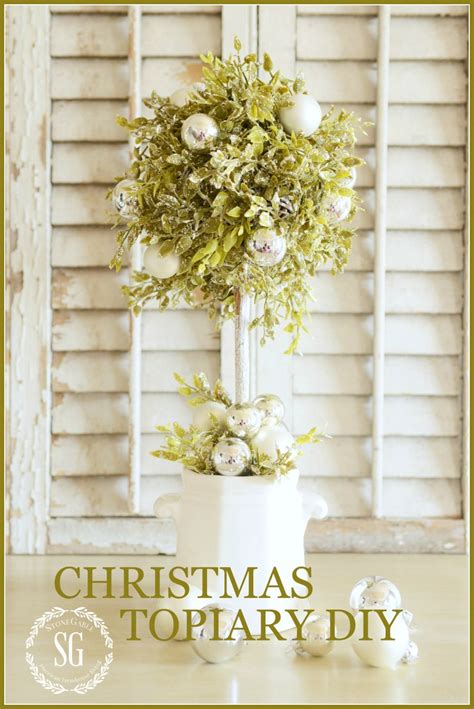 Color by number & decorate. CHRISTMAS TOPIARY DIY - StoneGable