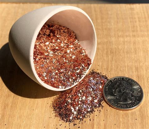 Copper Metal Flakes Genuine Copper Flakes Inlay Material Etsy