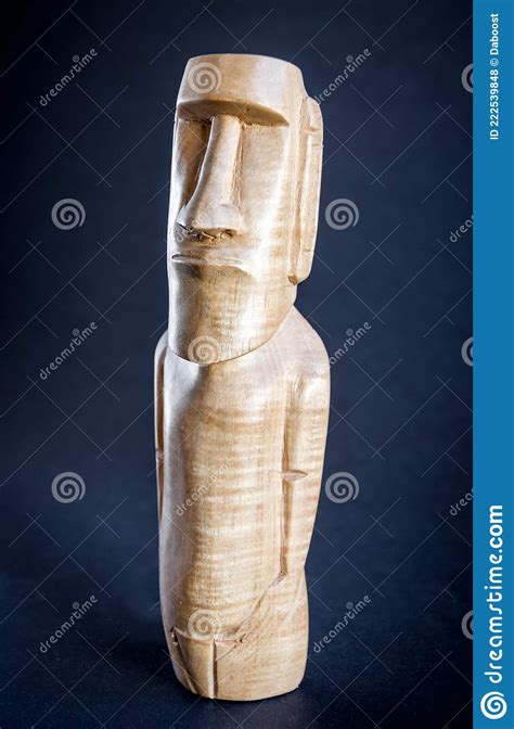 Traditional Statue Of A Moai From Easter Island Stock Photo Image Of