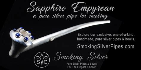 Sapphire Empyrean Silver Pipe 27 Smoking Silver Pipes