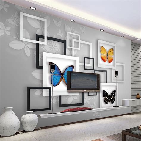 Custom Mural Wallpaper 3d Stereoscopic Geometric Abstract