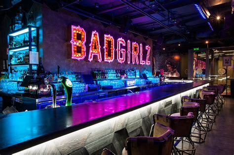 Badgirlz Barclub 2014 On Behance Nightclub Design Bar Interior