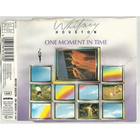 One moment in time, the soundtrack to the games. One moment in time by Whitney Houston, CDS with ...