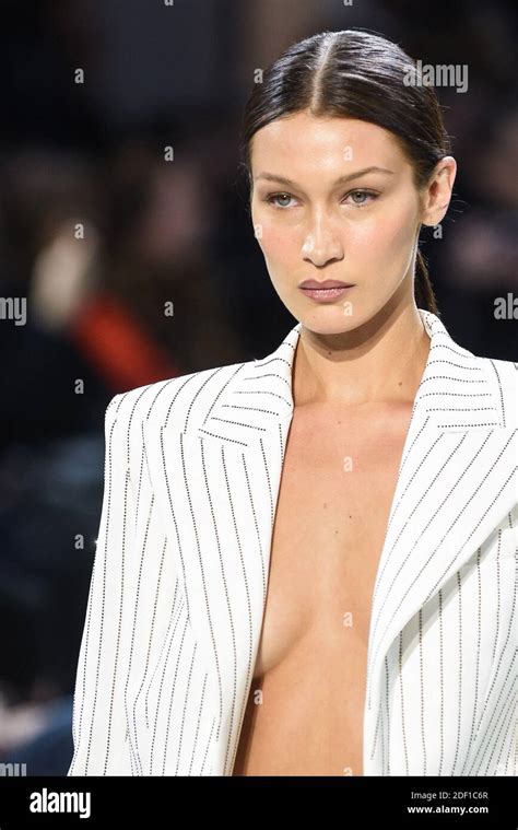 bella hadid walks the runway during the alexandre vauthier haute couture spring summer 2020 show