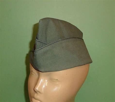 Us Army Issue Mens Green Class A Dress Uniform Garrison Cap Hat Size 7