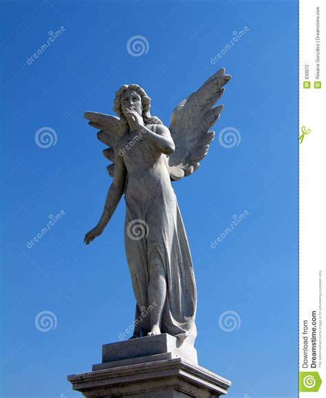 Winged Angel Statue Stock Photo Image Of Burial Face 630072
