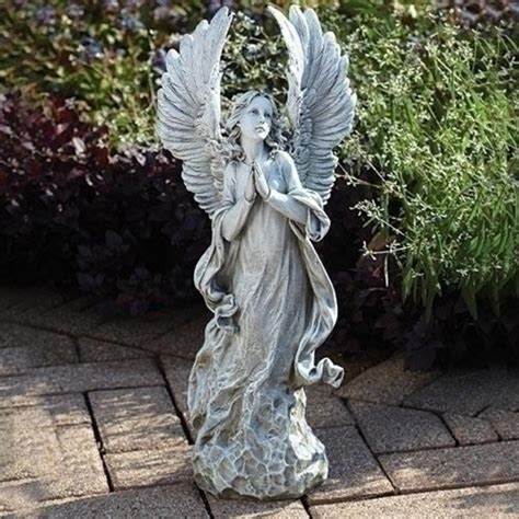 Angel Praying Memorial Garden Statue For Home Or Grave Beattitudes