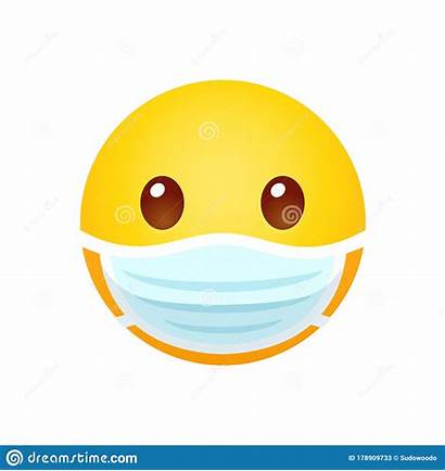 Mask Face Emoji Clip Cartoon Disease Prevention