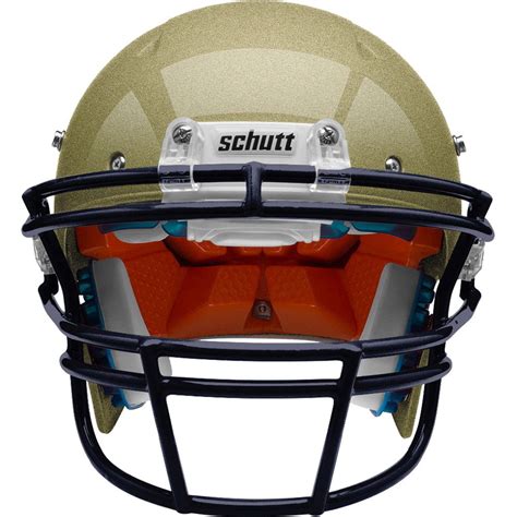 Schutt Youth Recruit Hybrid Football Helmet Vegas Goldnavy Xs